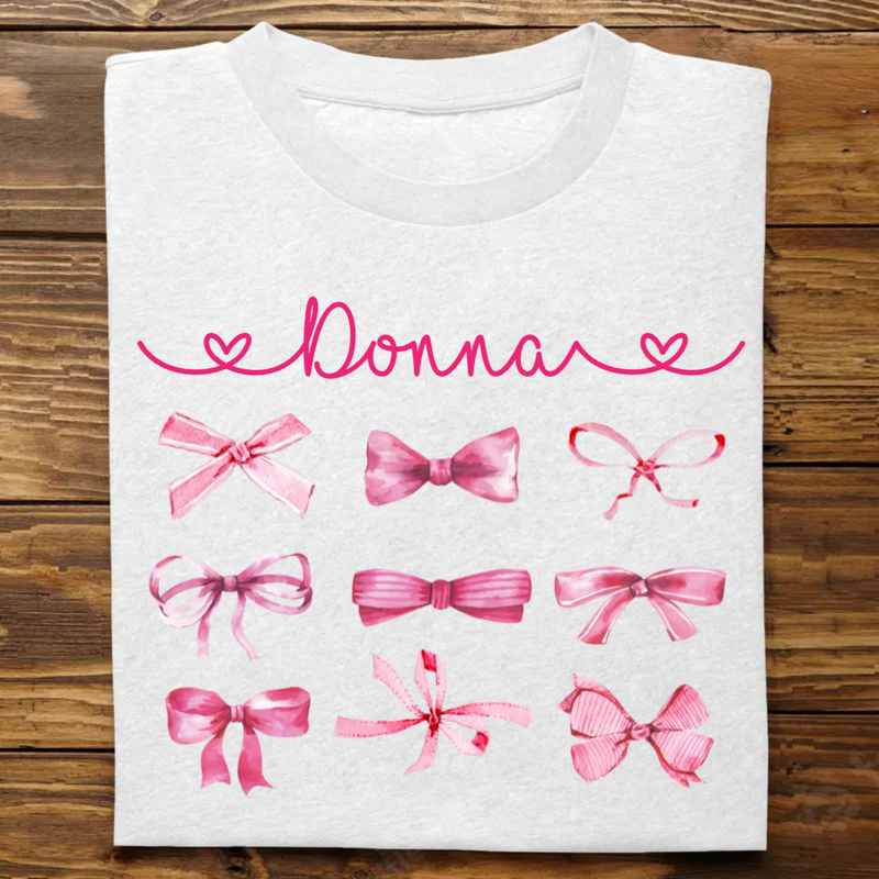 Friends - Coquette Pink Bow Trendy Girl - Personalized T-Shirt, Sweatshirt, Hoodie (HJ)