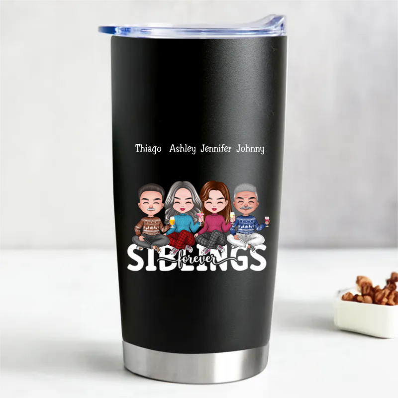 Siblings Forever Stainless Steel Tumbler - Hot & Cold Insulated (LH)