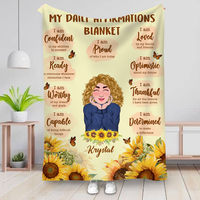 Family - My Daily Affirmations - Personalized Blanket
