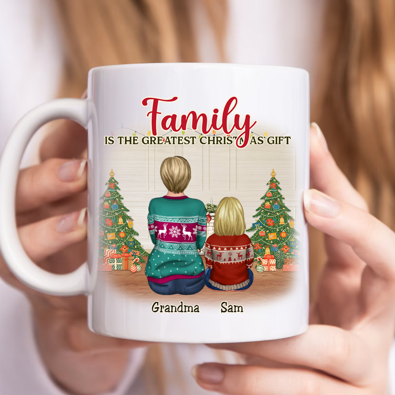 Family - Family Is The Greatest Christmas Gift - Personalized Mug (I)