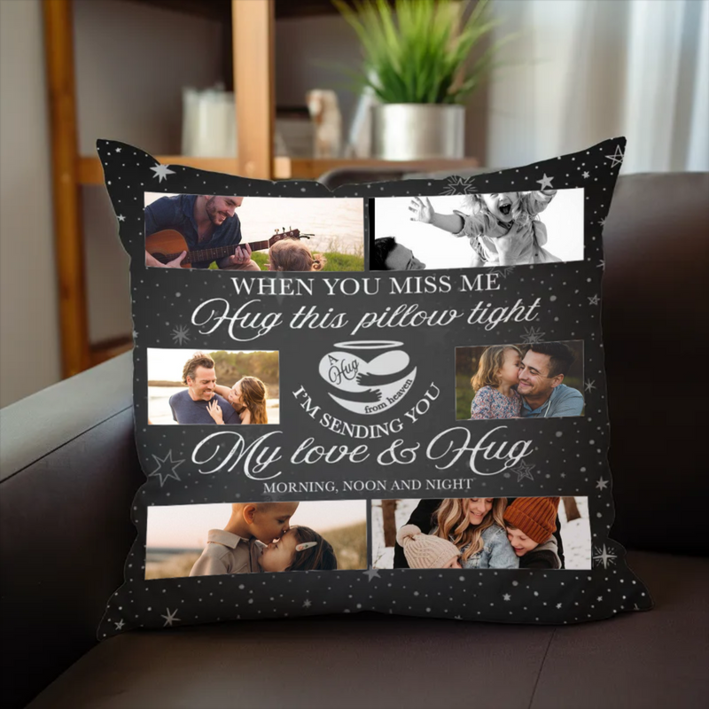 Family - When You Miss Me Hug This Pillow - Personalized Pillow (HJ)