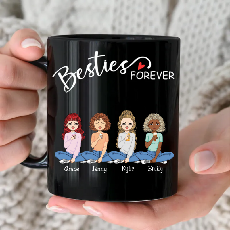 Besties - Besties Forever - Personalized Mug (TB)