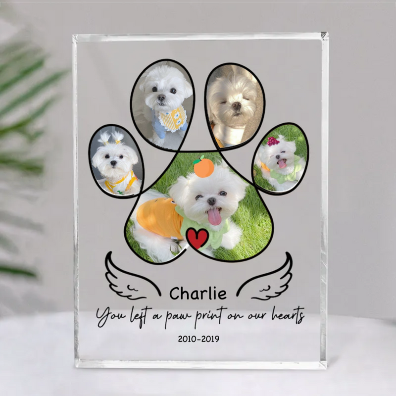 Pet Lovers - Custom Pet Photo Memorial - Personalized Acrylic Plaque