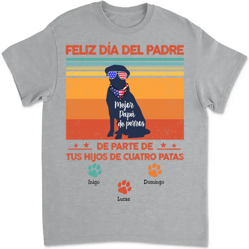 Dog Lovers - Dog Dad Grandpa Spanish Papá Abuelo Perro - Personalized T-shirt