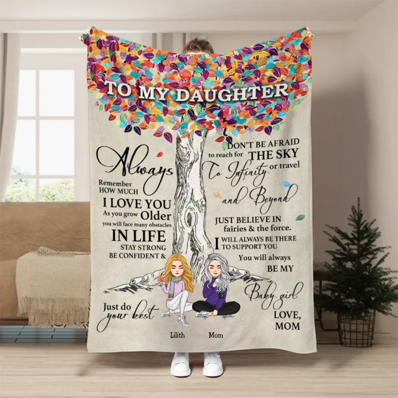 Family - You Will Always Be My Baby Girl - Personalized Blanket