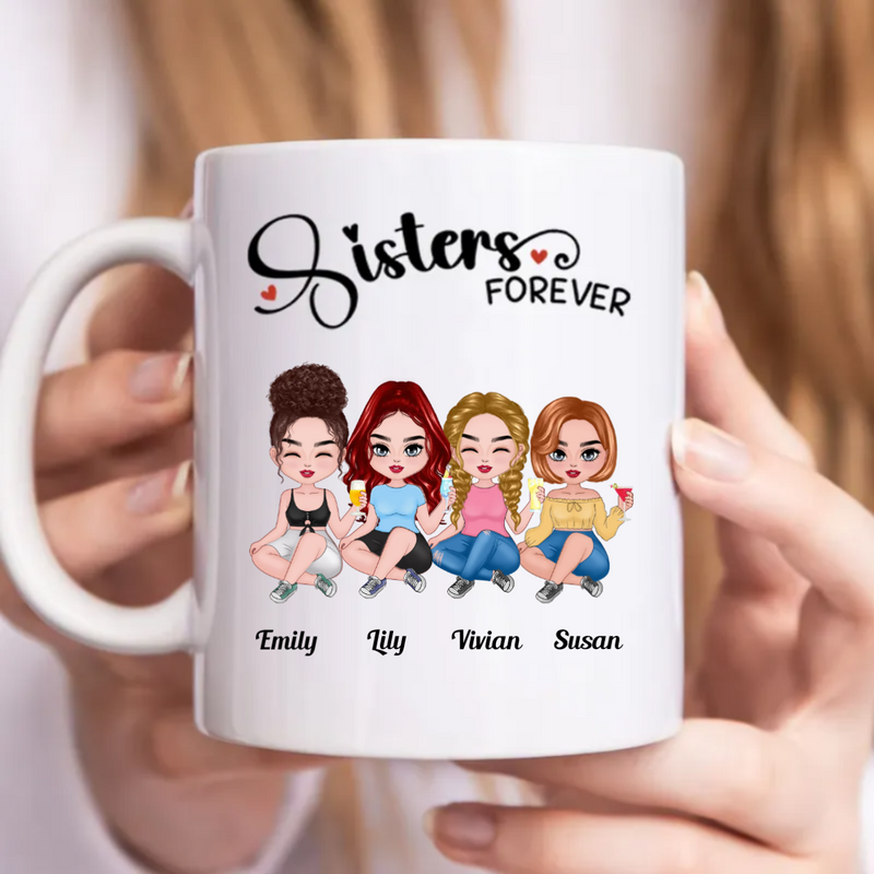 Sisters - Sisters Forever - Personalized Mug (TB)
