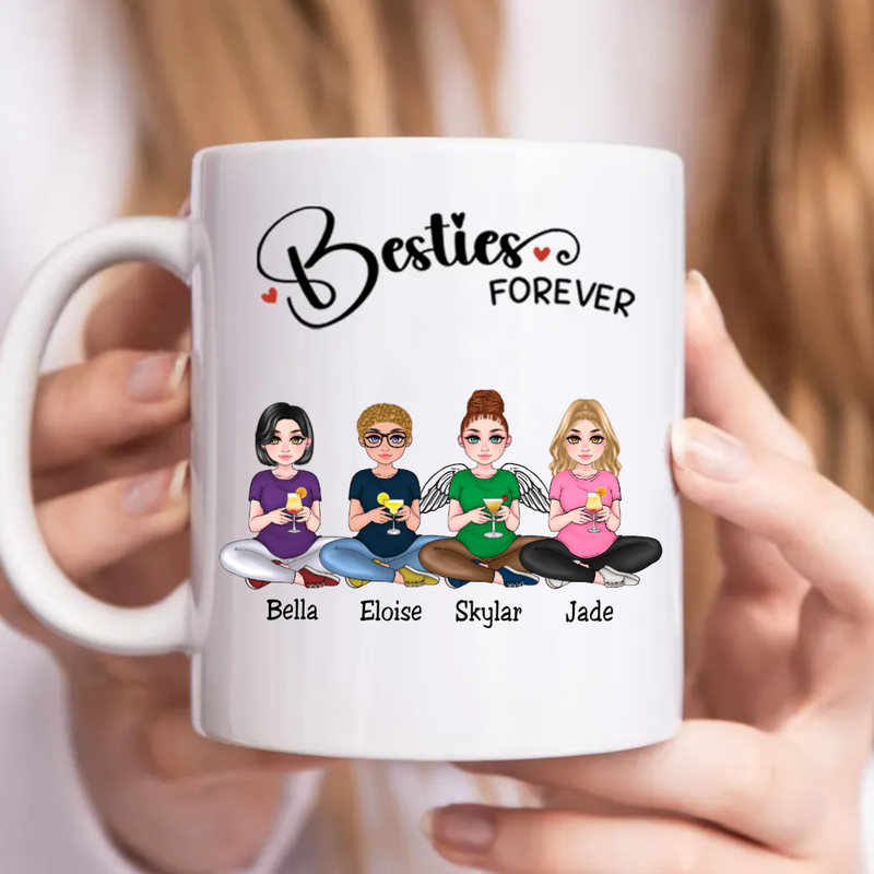 Besties - Besties Forever - Personalized Mug (NM)