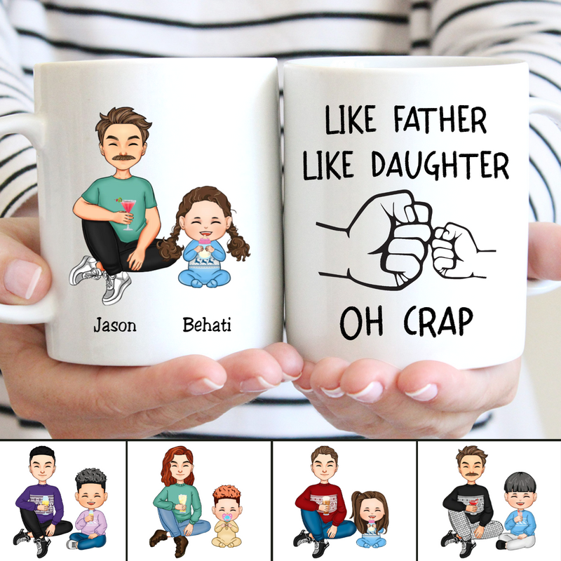 Father - Like Father Like Daughter - Personalized Mug (LH)