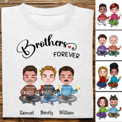 Brothers  - Brothers Forever - Personalized T-Shirt (TB)