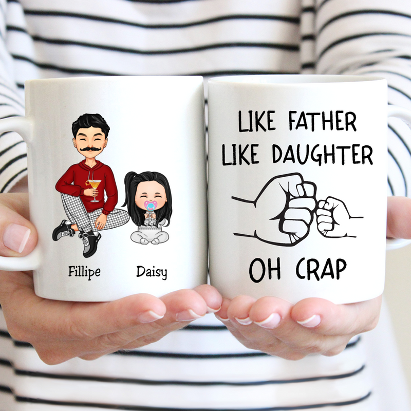 Father - Like Father Like Daughter - Personalized Mug (LH)