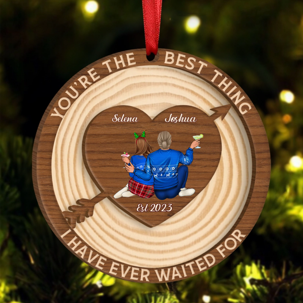 The Best Thing I Never Planned - Personalized Wooden Ornament