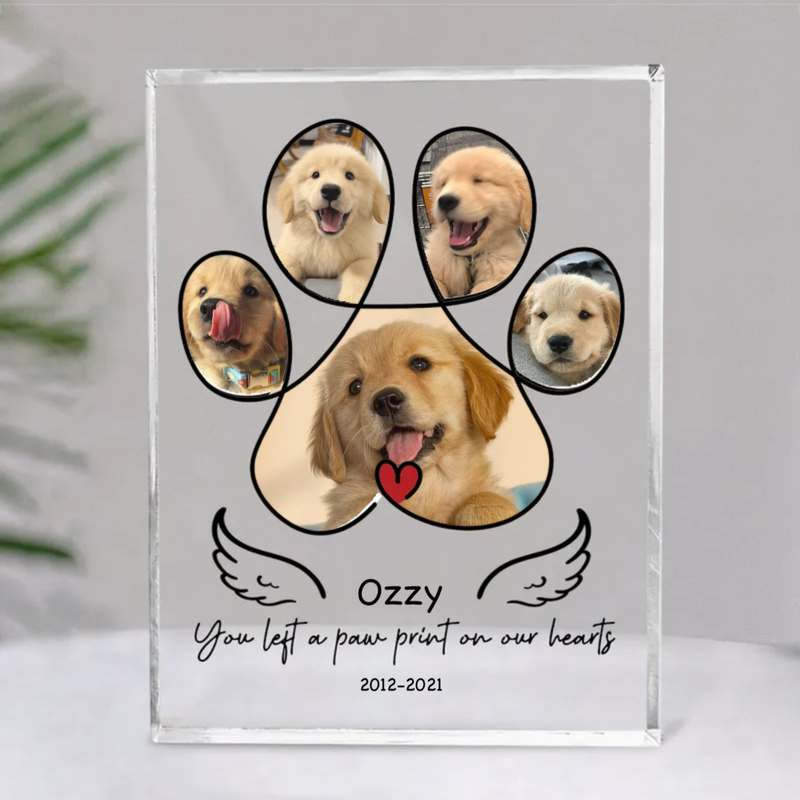 Pet Lovers - Custom Pet Photo Memorial - Personalized Acrylic Plaque