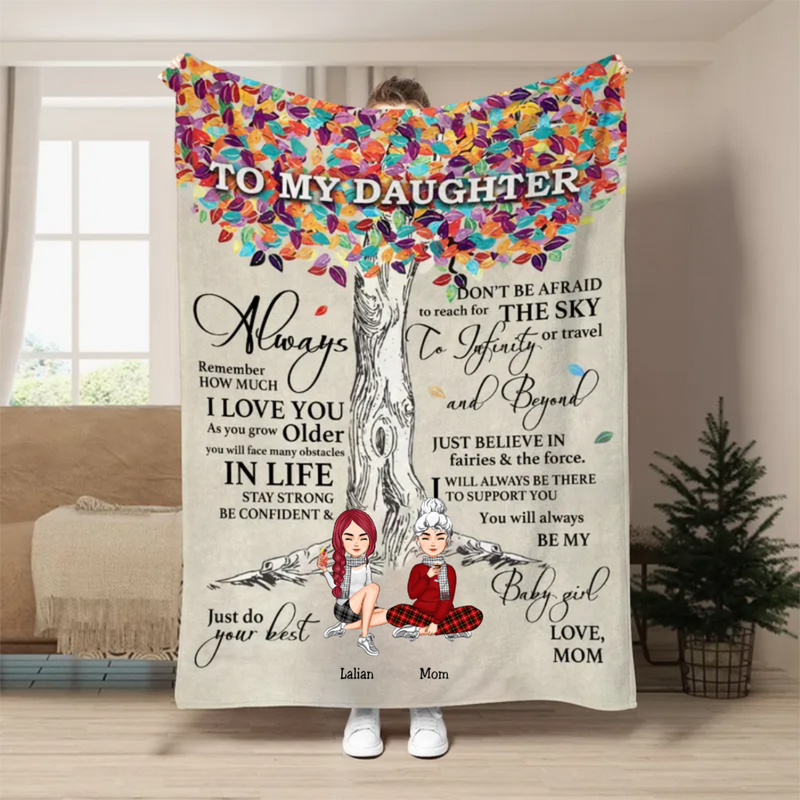 Family - You Will Always Be My Baby Girl - Personalized Blanket