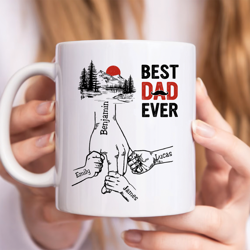 Family - Best Dad Ever - Personalized Mug