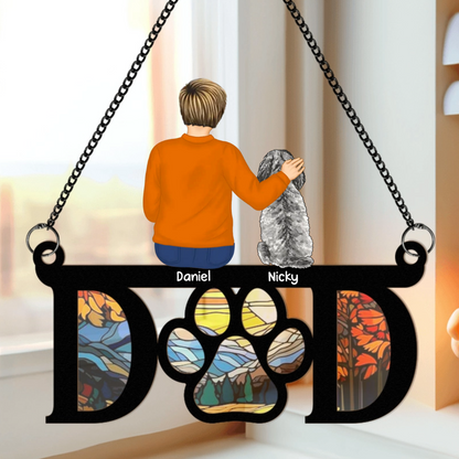 Pet Parents - Personalized Window Hanging Suncatcher Ornament