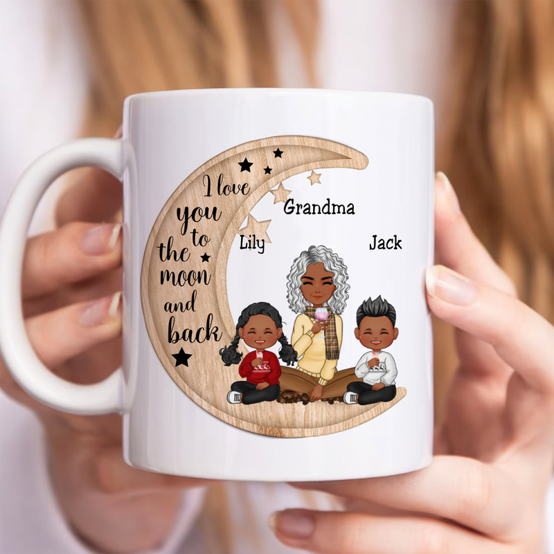 I Love You To The Moon And Back - Personalized Mug (I)