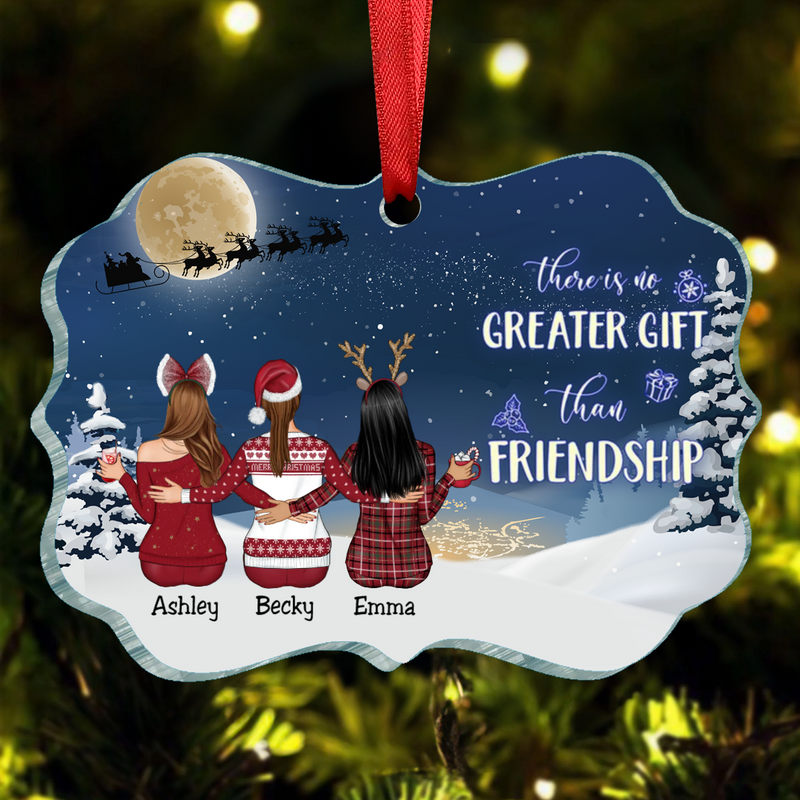 Friends - There Is No Greater Gift Than Friendship - Personalized Ornament (LH)