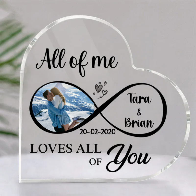 Couple - All Of Me Loves All Of You - Personalized Acrylic Plaque