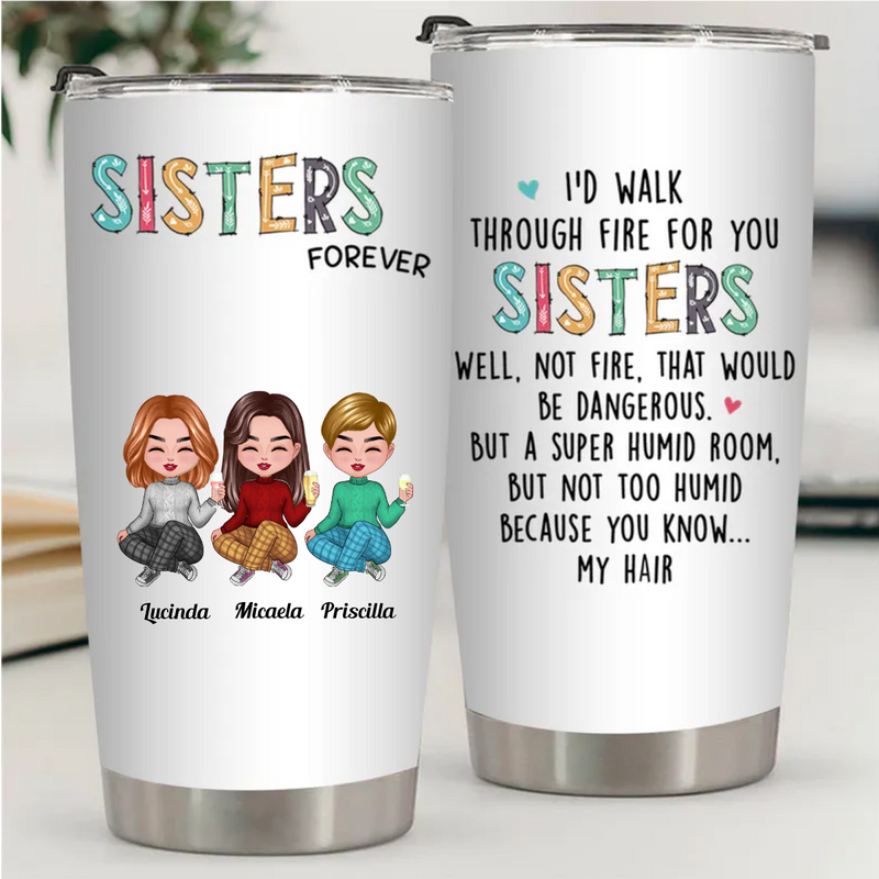 Fireproof Sisters 20oz Custom Tumbler - Keeps Drinks Hot or Cold
