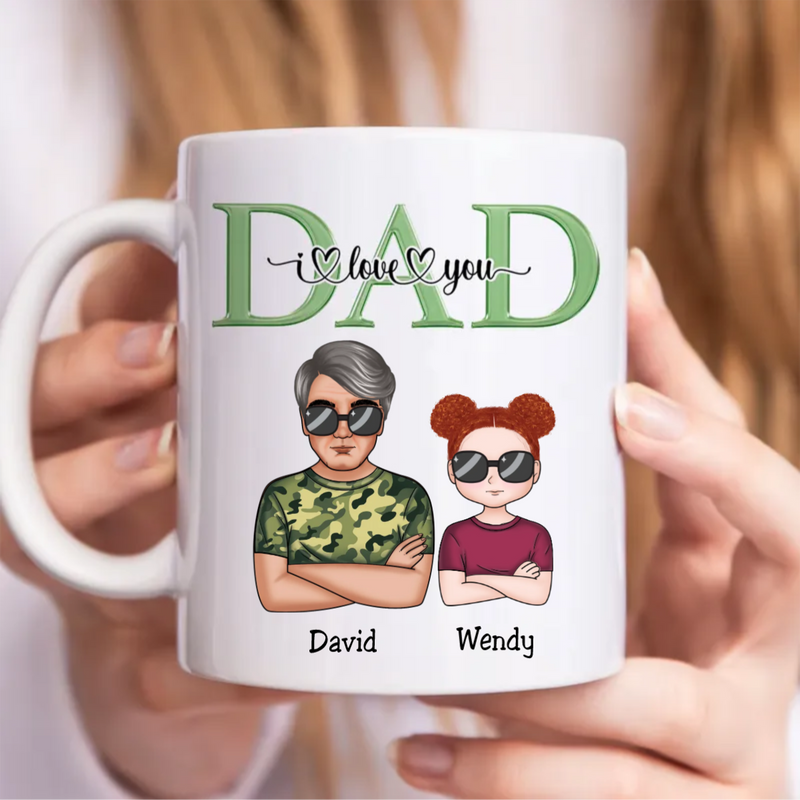 Dad I Love You - Personalized Mug (TB)