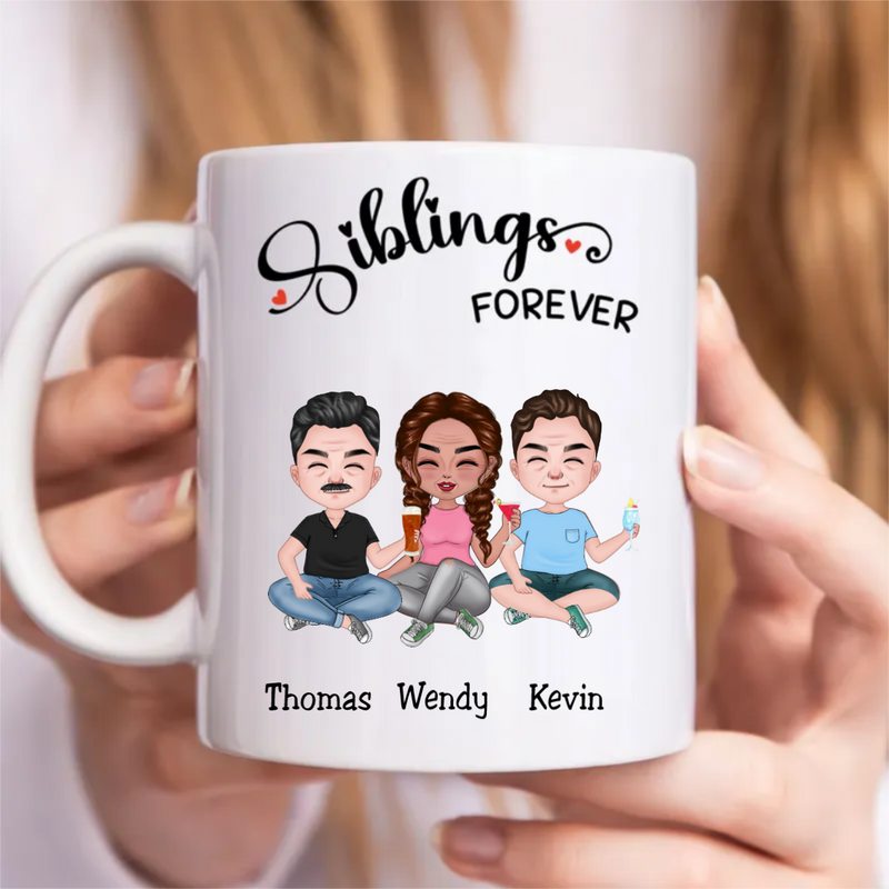 Family - Siblings Forever - Personalized Mug (TB)