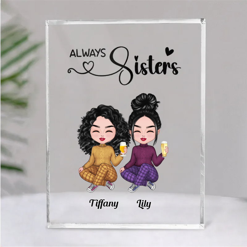 Friends - Our Friendship is a True Blessing to me  - Personalized Acrylic Plaque