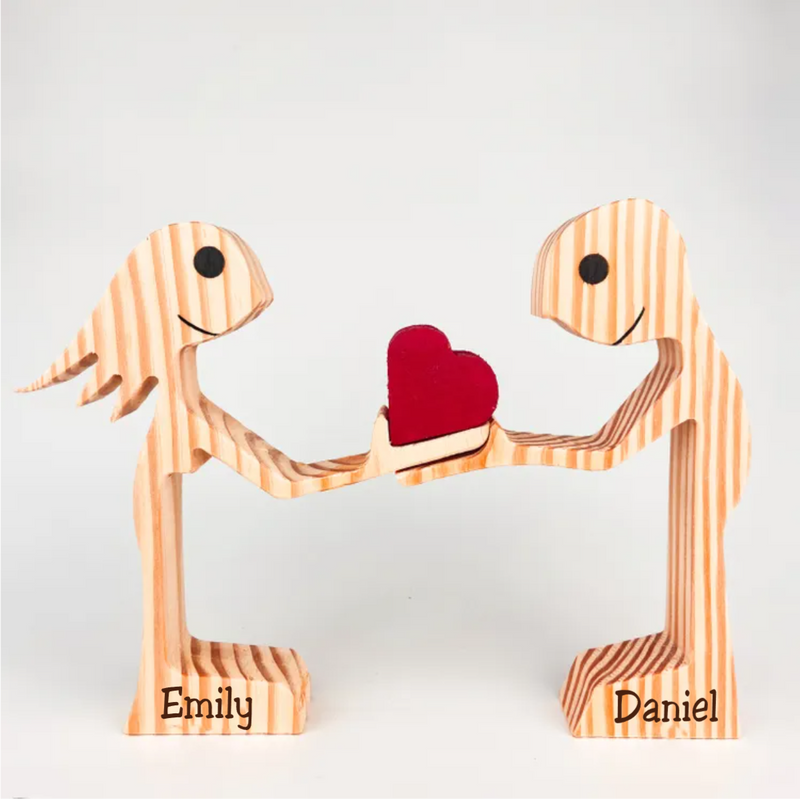 MakeZBright Couple - Wooden Carvings (BU)