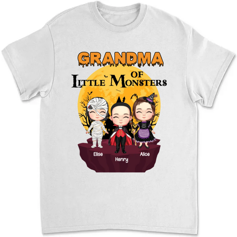 Grandma - Grandma Of Little Monsters - Personalized Unisex T-shirt
