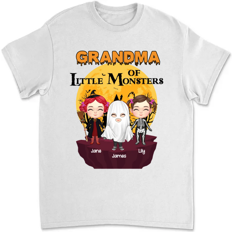 Grandma - Grandma Of Little Monsters - Personalized Unisex T-shirt