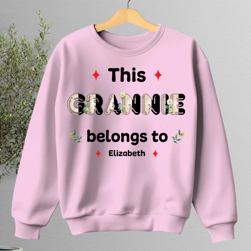 Family - This Grandma Belongs To - Personalized Sweatshirt (HJ)