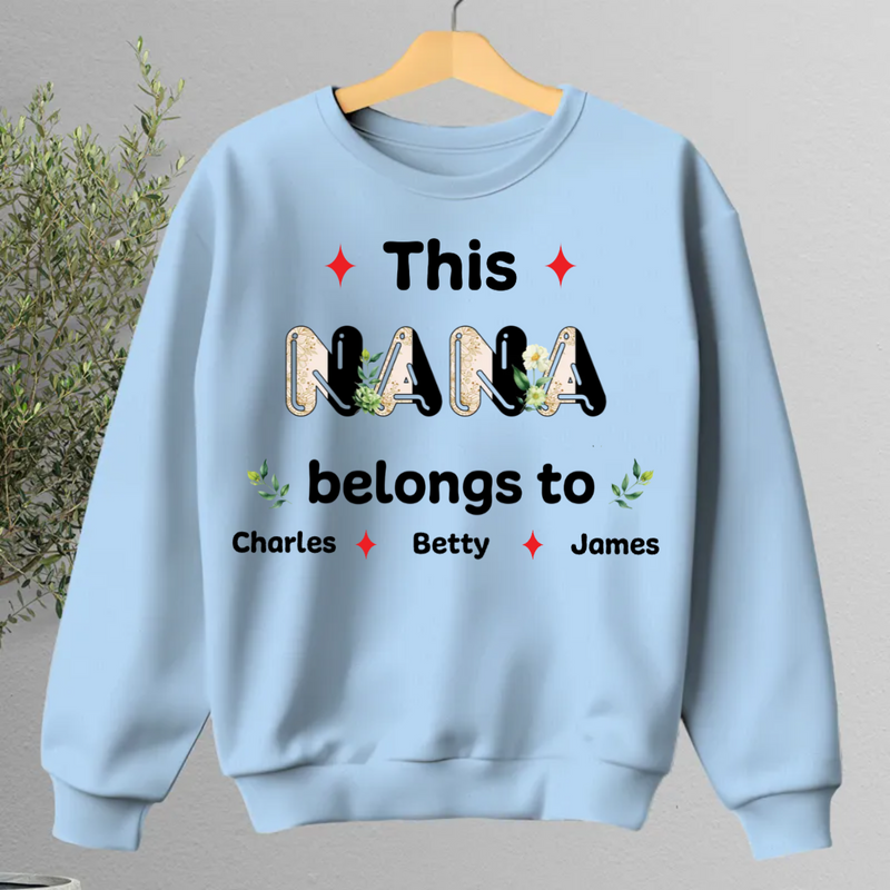 Family - This Grandma Belongs To - Personalized Sweatshirt (HJ)