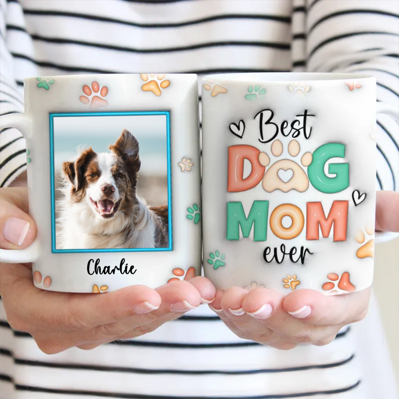Pet Lovers - Custom Photo Love Me Love My Dog - Personalized Mug (II)