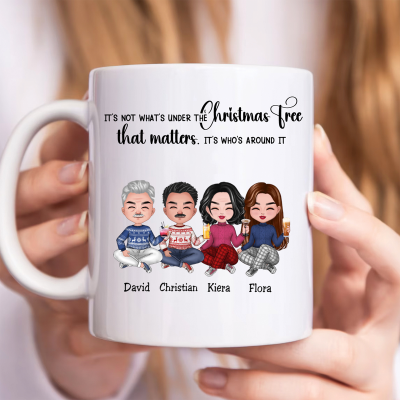 Friends - Best Friends Around The Christmas Tree - Personalized Mug (LH)