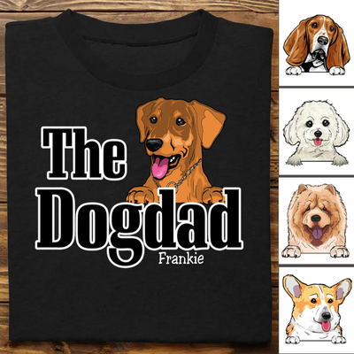 Father's Day - The Dogfather - Personalized Unisex T-Shirt