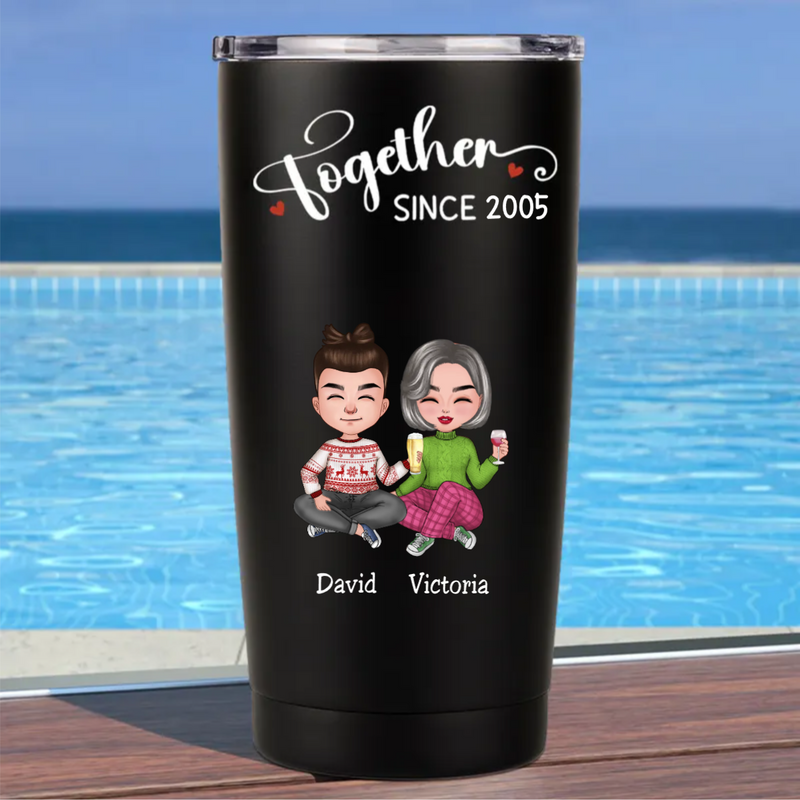 Couple - Together Since - Personalized Tumbler (BL)