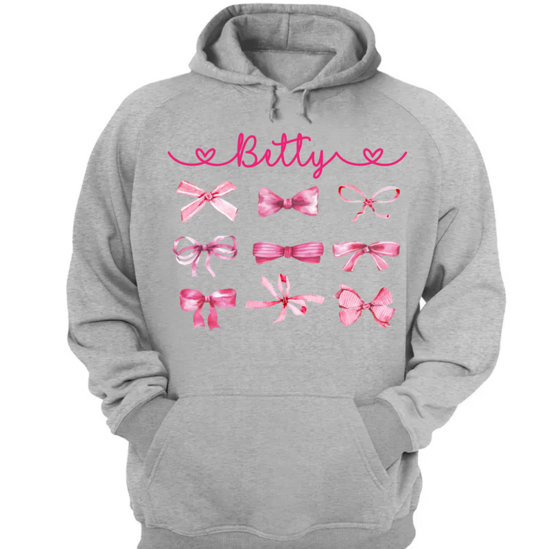 Friends - Coquette Pink Bow Trendy Girl - Personalized T-Shirt, Sweatshirt, Hoodie (HJ)