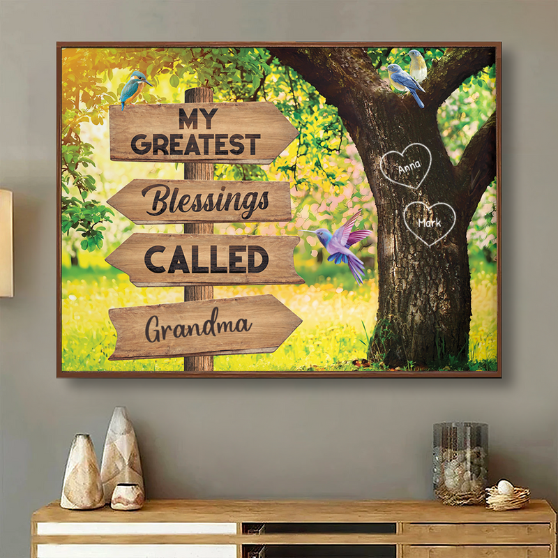Grandma - My Greatest Blessings Called Grandma - Personalized Poster
