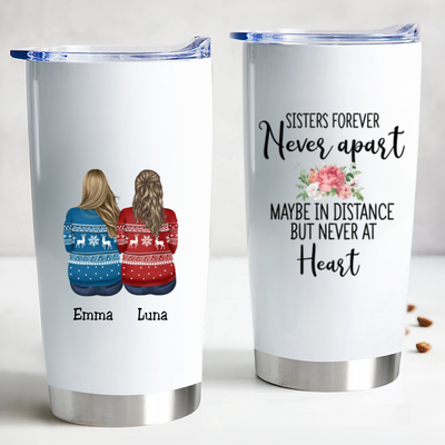 World's Okayest Sister - Engraved Stainless Steel Tumbler, Stainless Cup,  Funny Sister Gift