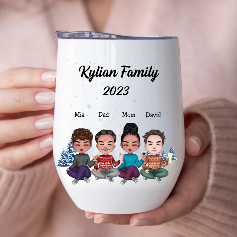 Family - Family Is Forever - Personalized Wine Tumbler