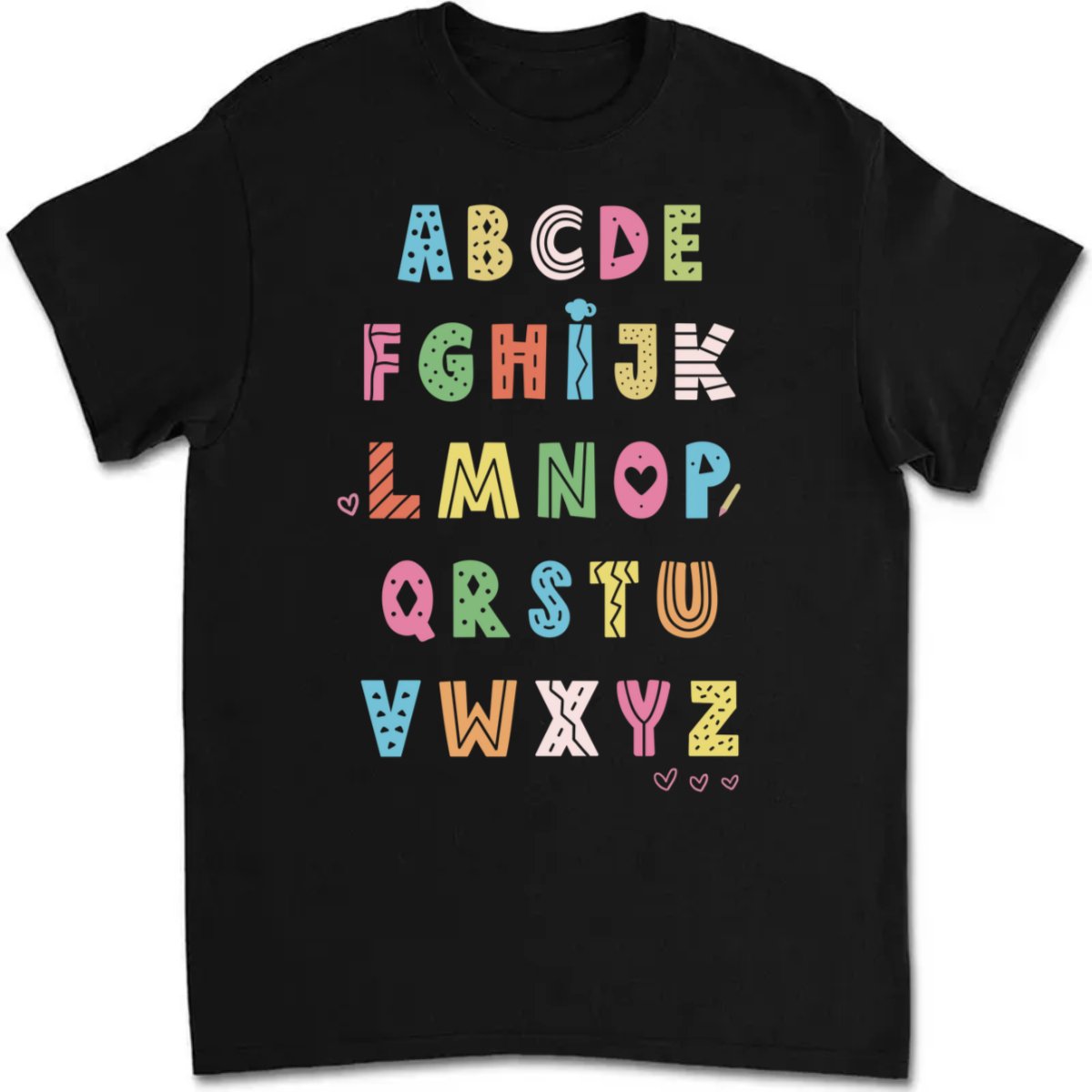 Family - Alphabet Tee - Personalized T - shirt - Makezbright Gifts