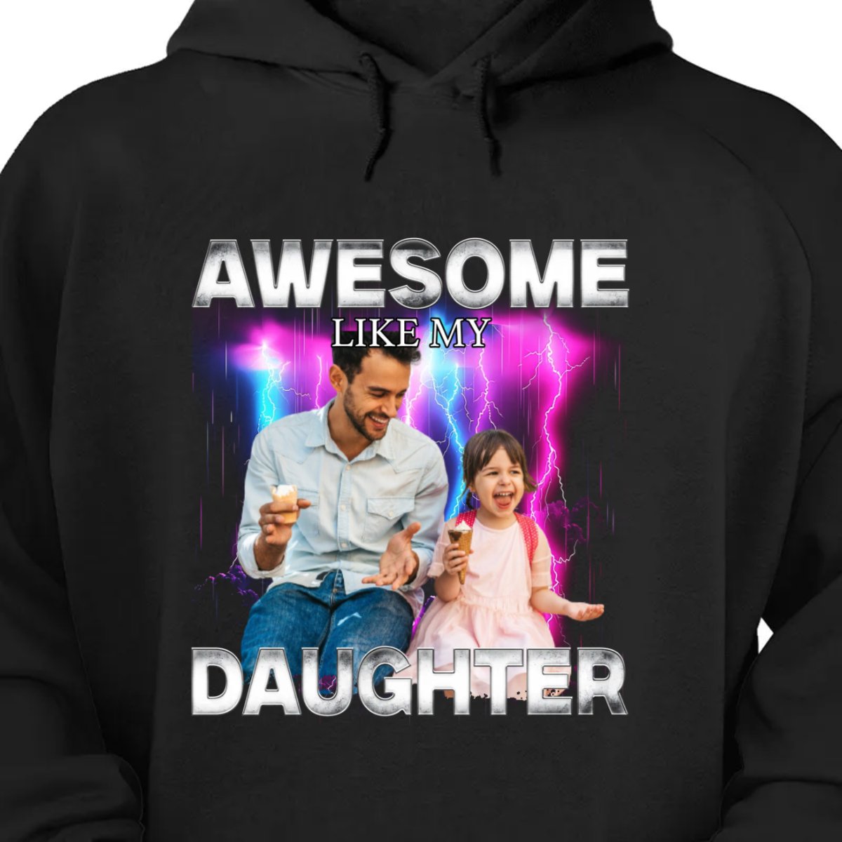 Family - Awesome Like My Daughter Bootleg Style - Personalized Unisex T - shirt, Hoodie, Sweatshirt - Makezbright Gifts