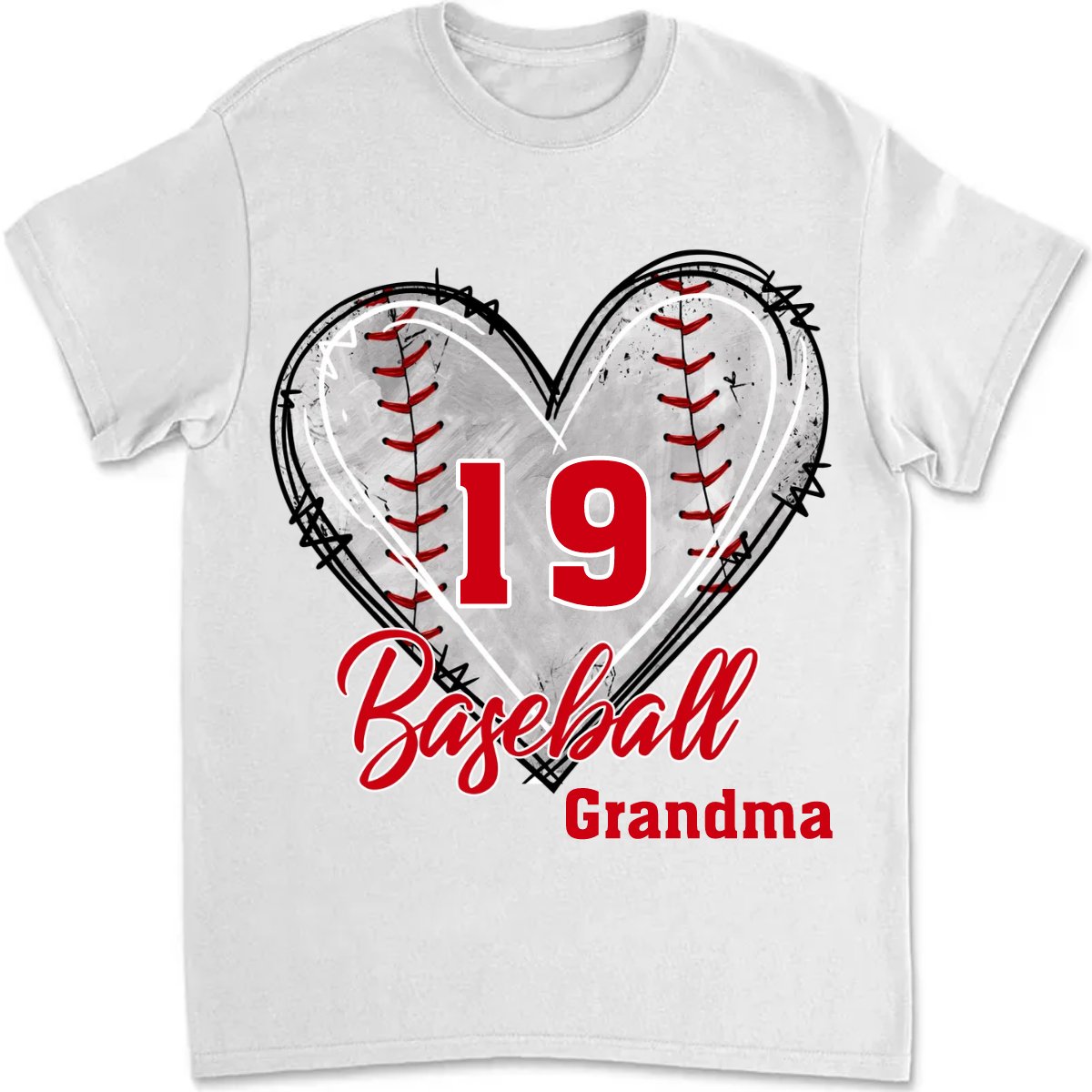 Family - Baseball Mom Grandma Auntie, Love Baseball Sports - Personalized Unisex T - Shirt - Makezbright Gifts