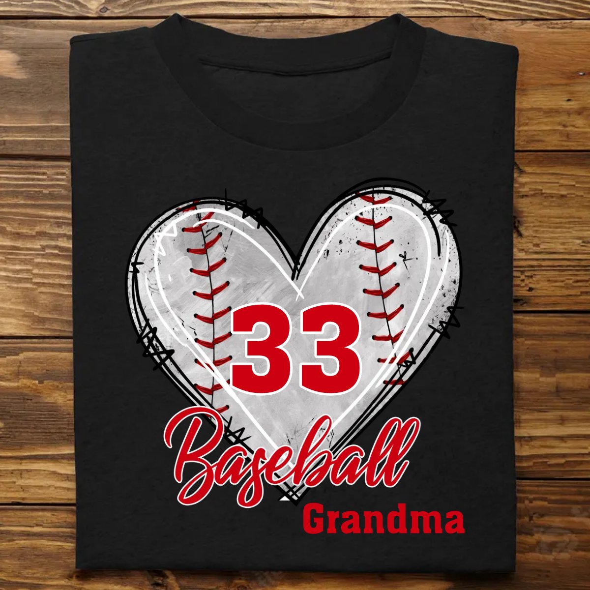 Family - Baseball Mom Grandma Auntie, Love Baseball Sports - Personalized Unisex T - Shirt - Makezbright Gifts