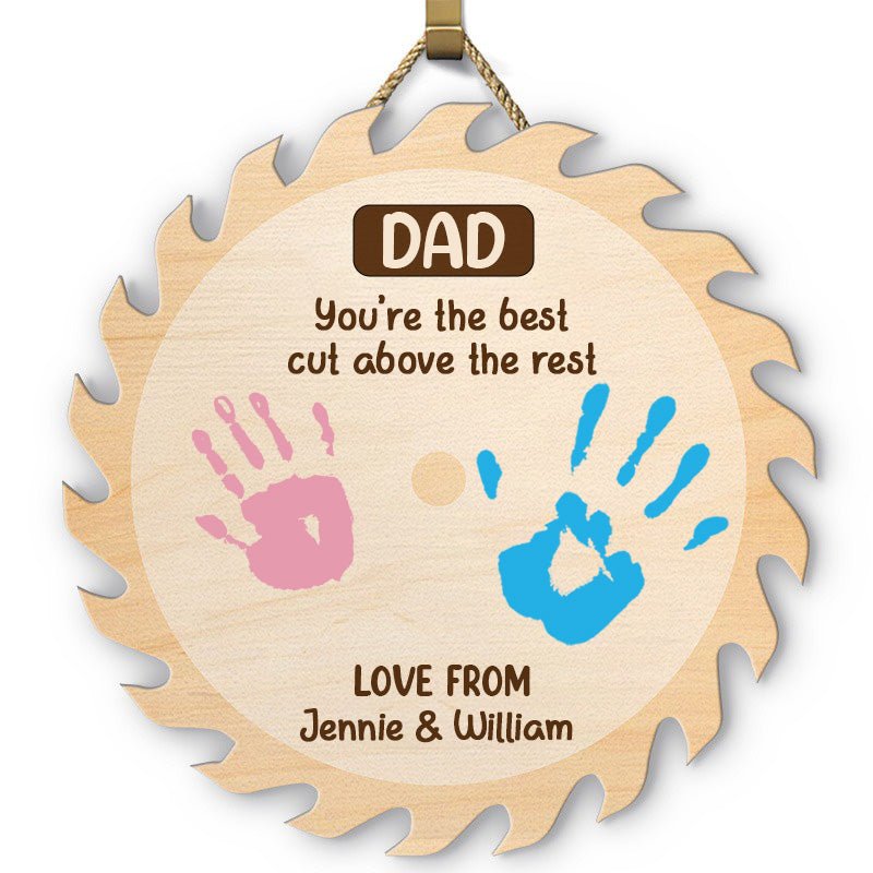 Family - DIY Handprint Keepsake A Cut Above - Personalized Shaped Wood Sign - Makezbright Gifts