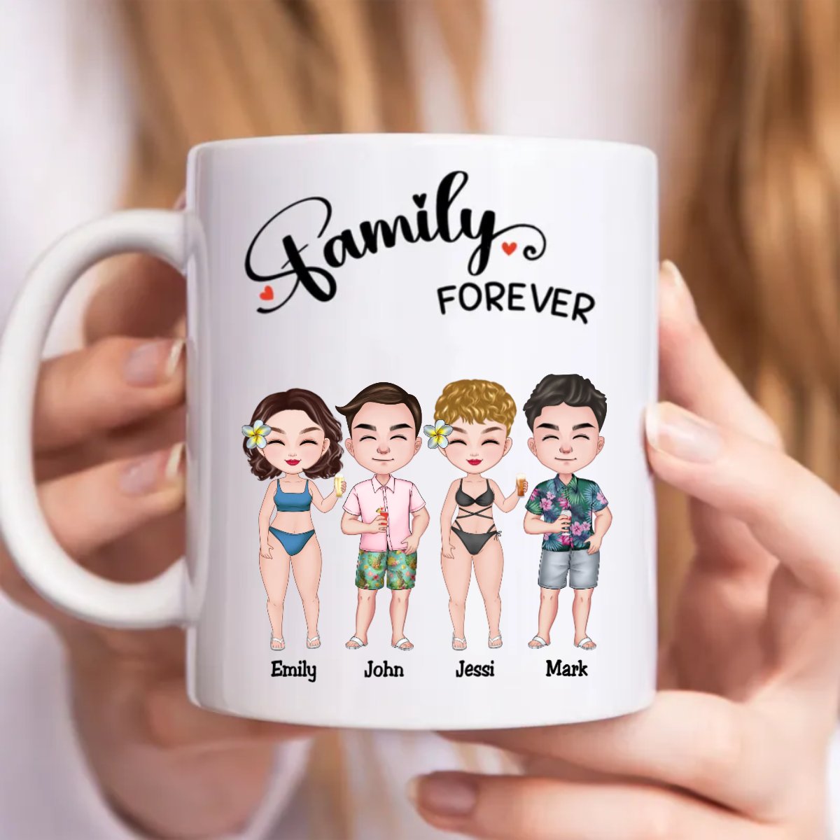 Family - Family Forever - Personalized Mug - Makezbright Gifts