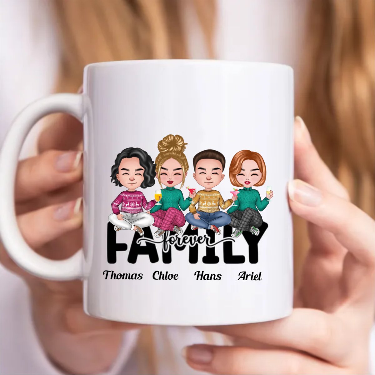 Family - Family Forever - Personalized Mug (AA) - Makezbright Gifts