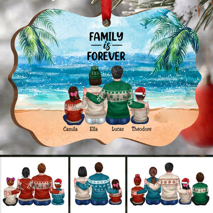 Family - Family Is Forever - Personalized Acrylic Ornament - Makezbright Gifts