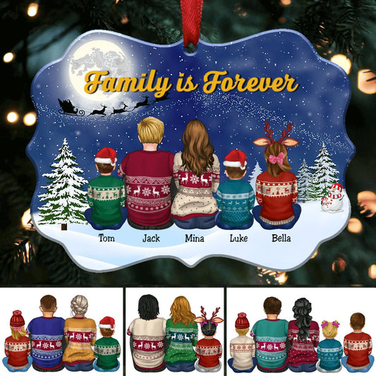 Family - Family Is Forever - Personalized Acrylic Ornament (TT1) - Makezbright Gifts