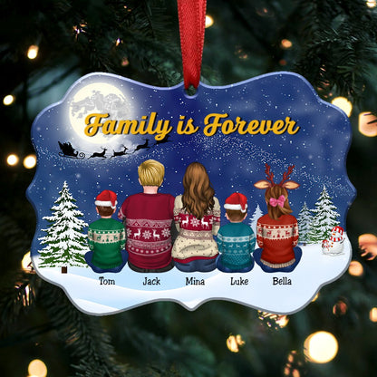 Family - Family Is Forever - Personalized Acrylic Ornament (TT1) - Makezbright Gifts