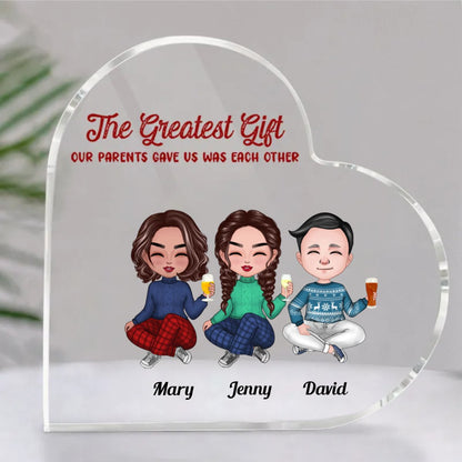 Family - Family Is Forever - Personalized Acrylic Plaque (Ver. 3) - Makezbright Gifts